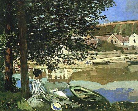 Claude Monet On the Bank of the Seine, Bennecourt, 1868 oil painting picture